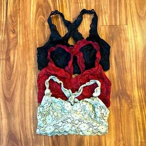 Lace bralettes